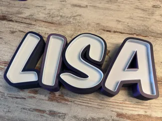 Lisa - LED Namenlampe