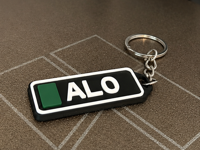 F1 Inspired Driver Tag "ALO"