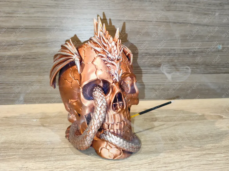 Dragon Skull Incense Holder – Gothic Fantasy Decor