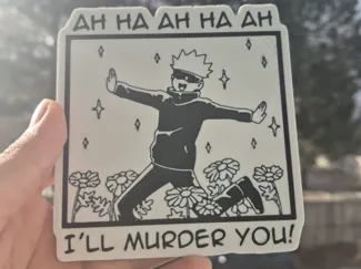 Gojo I Will Murder You Wall Art