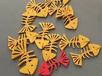 Squelette de poisson articulé — porte-clés — photo 1