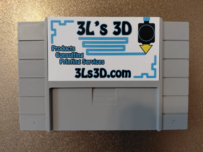 Super Nintendo SNES Game Business Card Holder