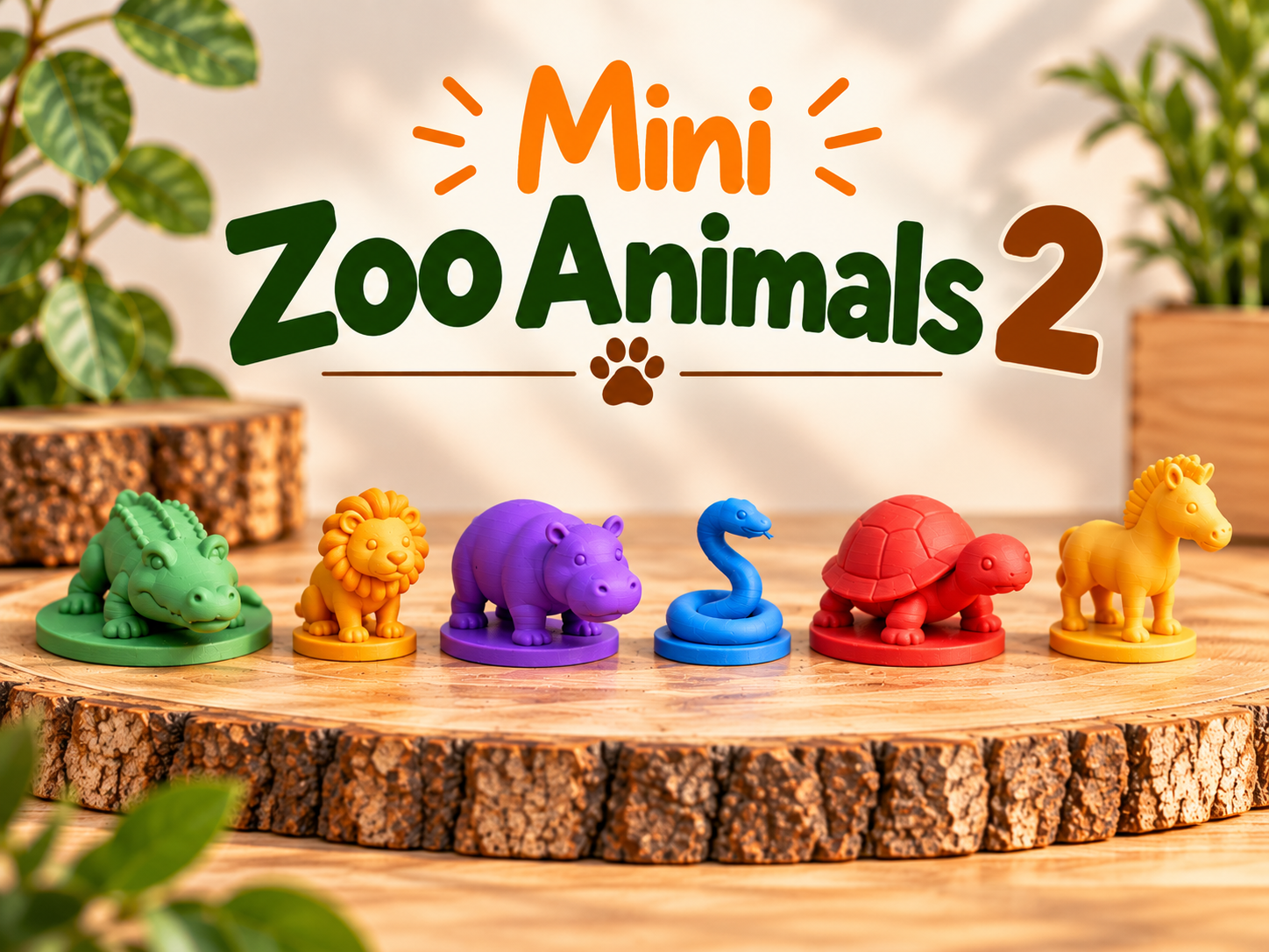Mini Zoo Animals 2 – Tiny Animal Collection 3D model