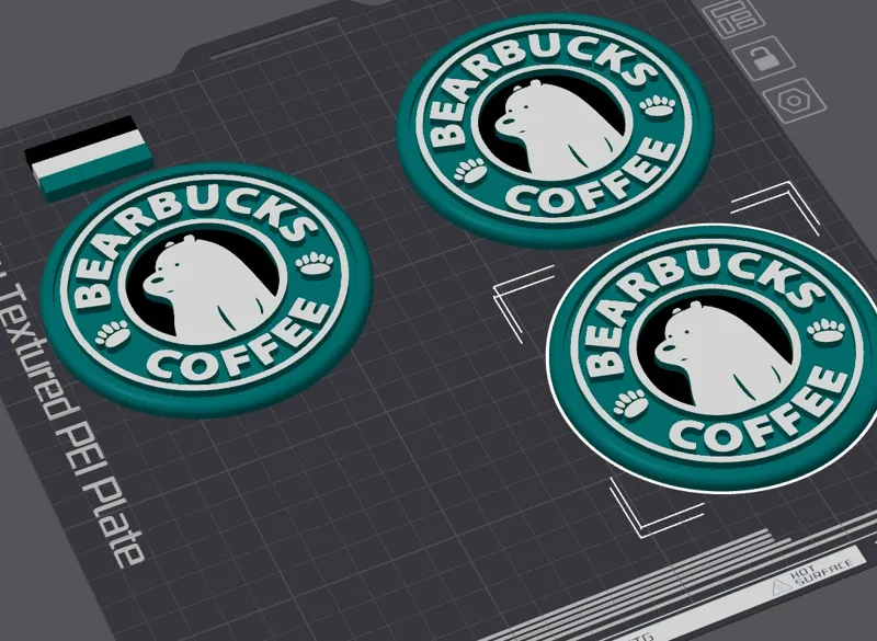 BearBucks Coaster Colored 