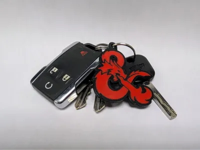 Dungeons And Dragons Ampersand Keychain