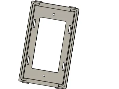 Decora 1 gang base plate Flush