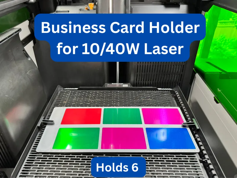 Business Card Holder for H2D/H2C Laser - Holds 6