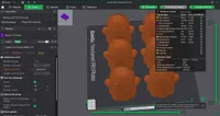 60mm Tall - 6 units - 0.08mm layer, 2 walls, 100% infill