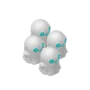 4 Pack Multi Color - 0.22mm layer, 2 walls, 0% infill