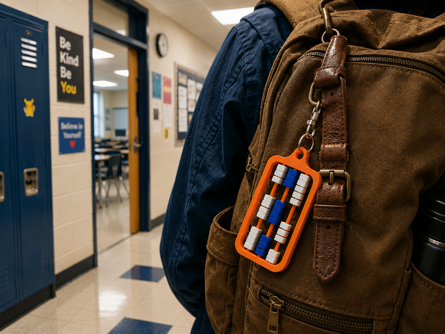 Print In Place Keychain Abacus-Pocket Size
