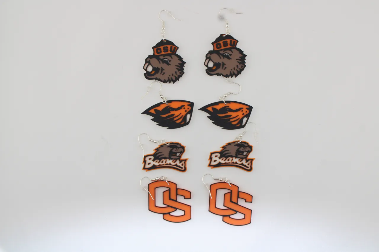 Oregon State Beavers Earrings view 4