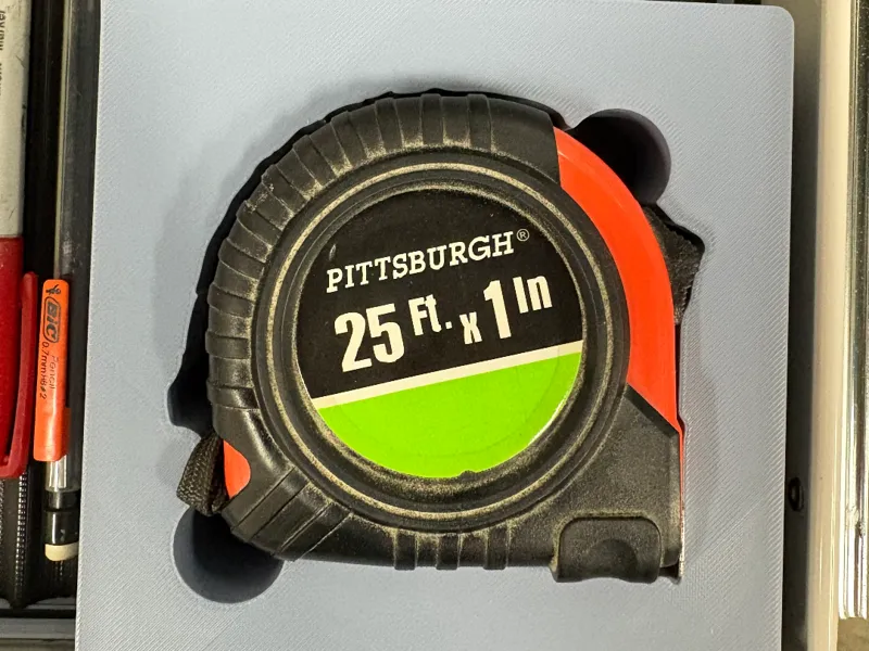 Pittsburgh 25' Tape Measure Gridfinity Box