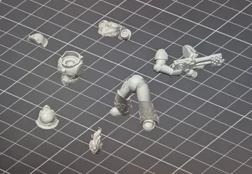 Modelo para impresión 3D: Damned Legion Flamer — vista de referencia 4