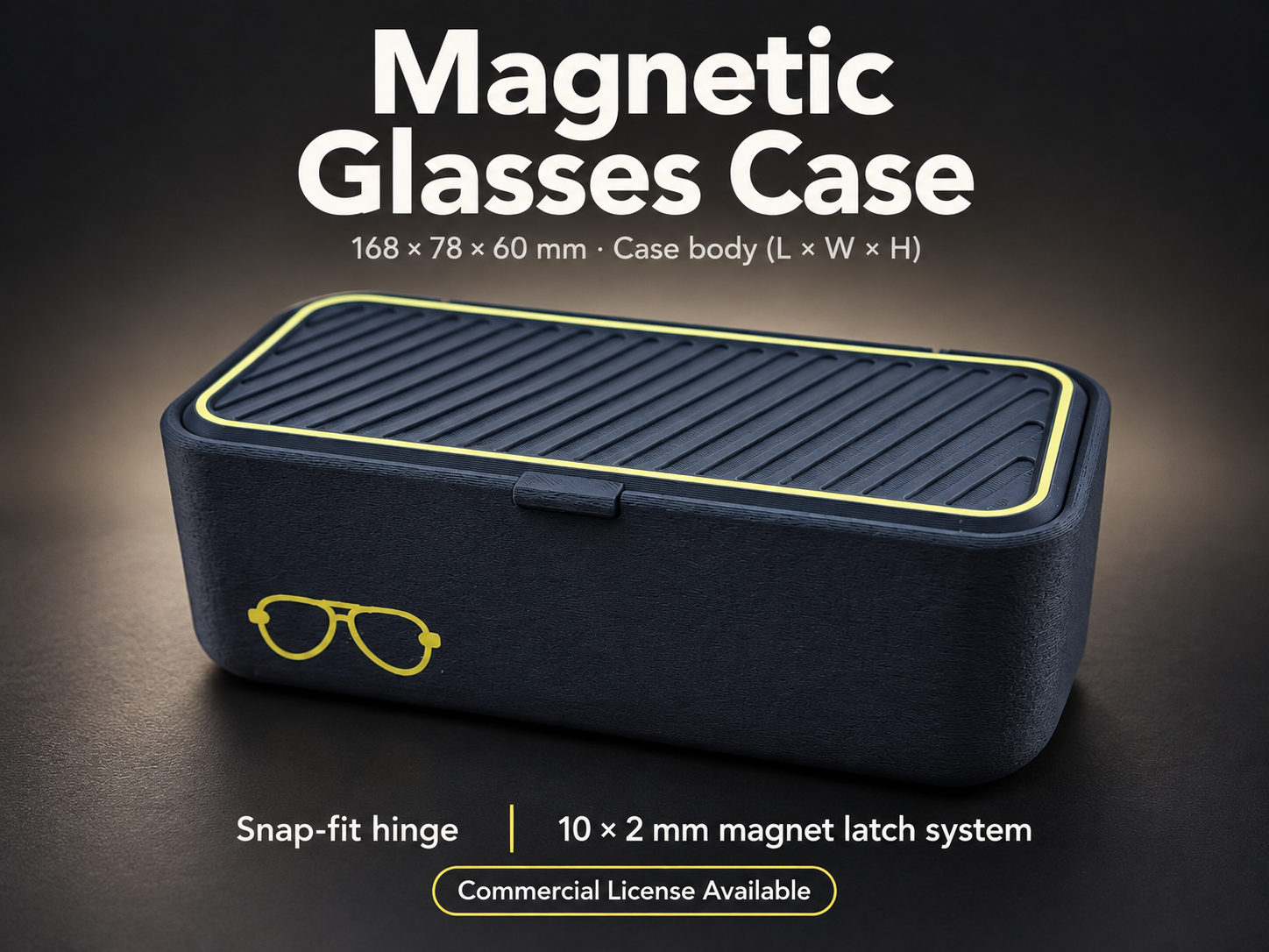 Magnetic Glasses Case 3D model