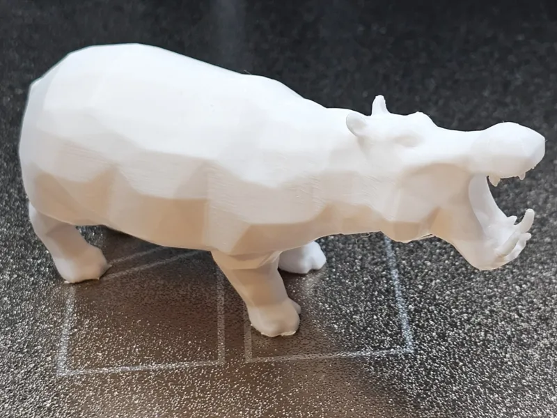 Low Poly Serie / Hippopotamus ( Nr. 009)