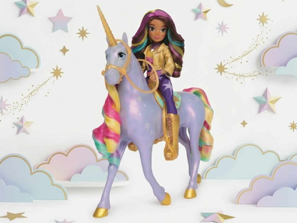 Magical Unicorn Girl Colorful Fantasy Figure  3D