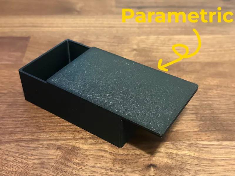 Fully Parametric Dovetail Sliding Lid Box