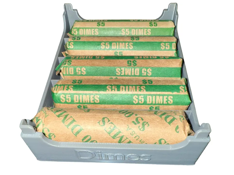 Stackable Dime Roll Holder