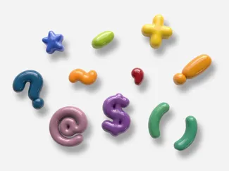 Bubble Symbols Wall Art