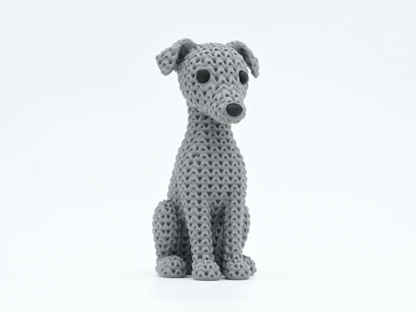 Knitted Greyhound Dog 3D model