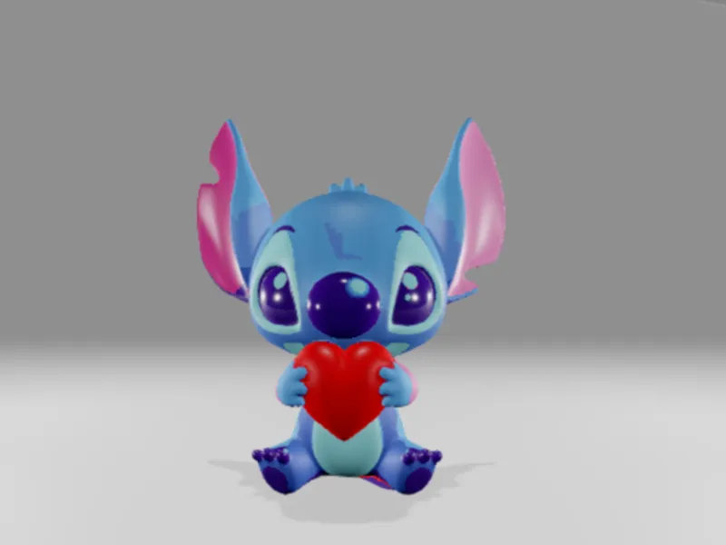 Stitch holding a haret