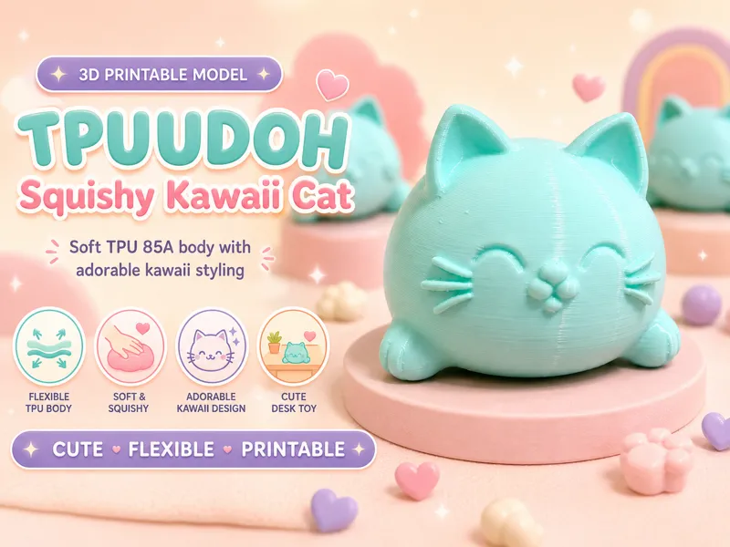TPUUDOH Series #1 Squishy Kawaii Kat