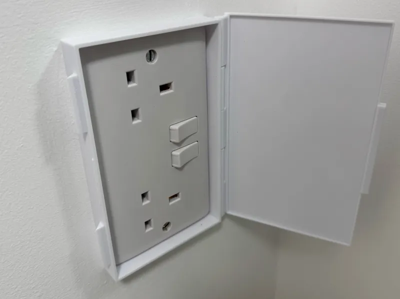 UK 2 gang socket electrical shower-proof box