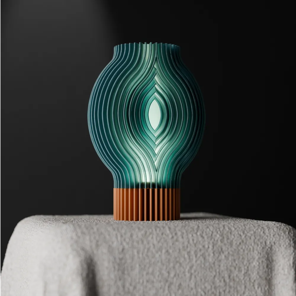Flowing Lamp. Modern Design - Free 3D Print Model - MakerWorld