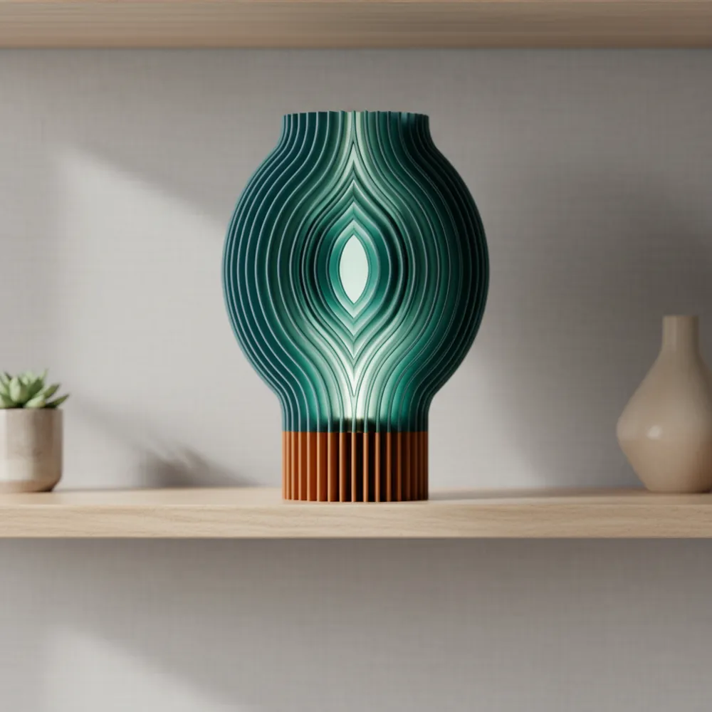 Flowing Lamp. Modern Design - Free 3D Print Model - MakerWorld