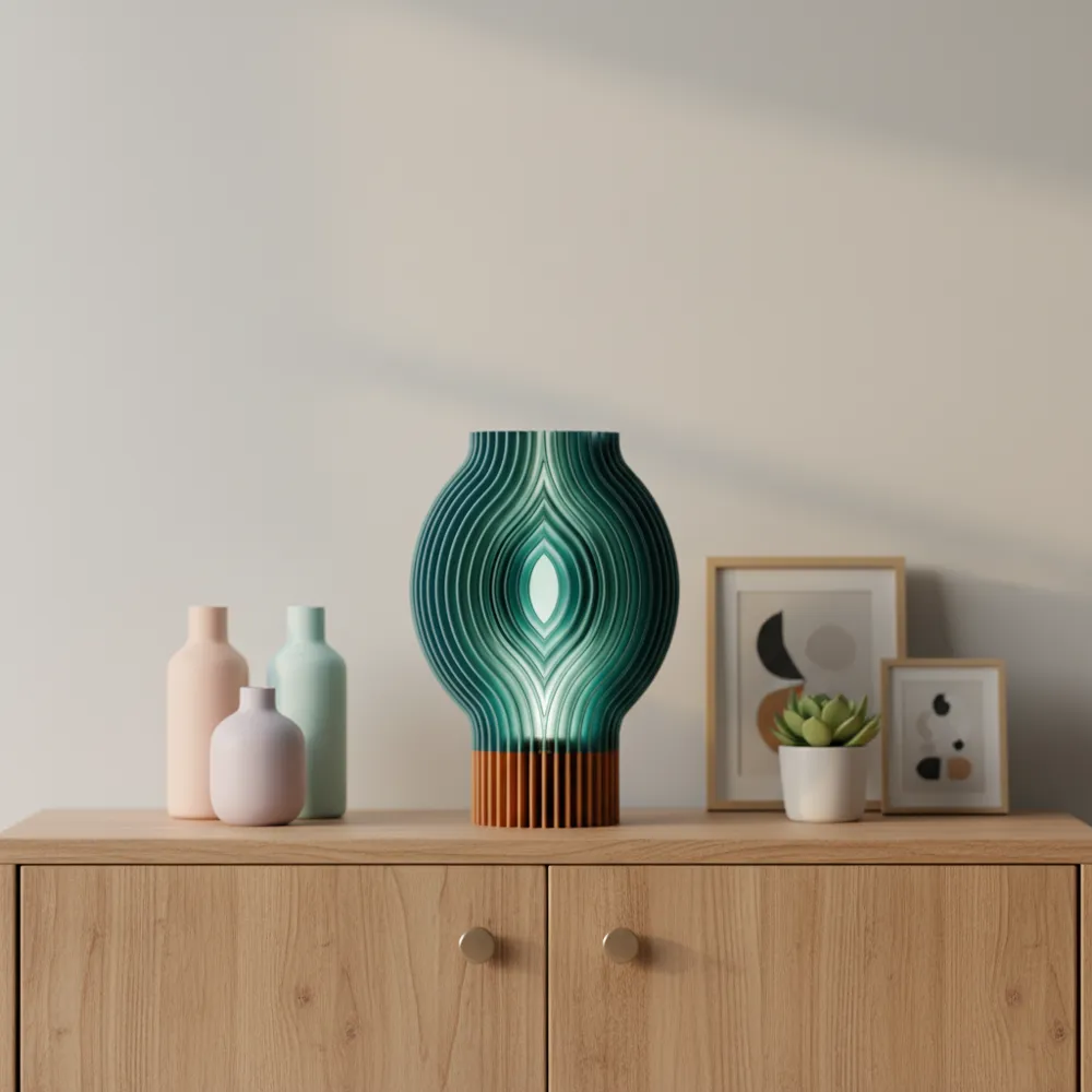 Flowing Lamp. Modern Design - Free 3D Print Model - MakerWorld