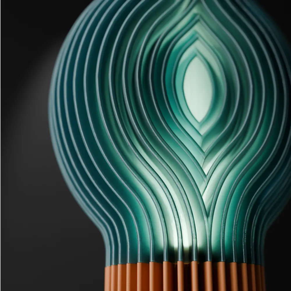 Flowing Lamp. Modern Design - Free 3D Print Model - MakerWorld
