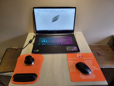 Space Mouse Pad with TPU Palm Rest