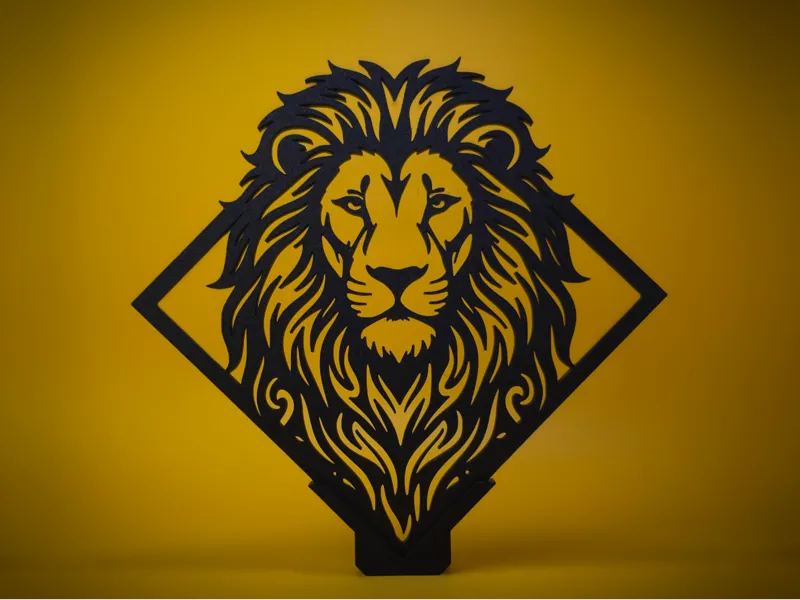 Lion Wall Art - Freestanding Decor