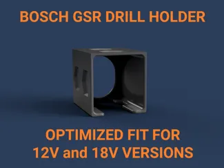 Drill holder optimized for Bosch Blue 12V and 18V