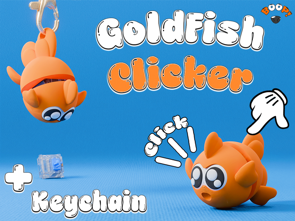 Goldfish Fidget Clicker & Keychain