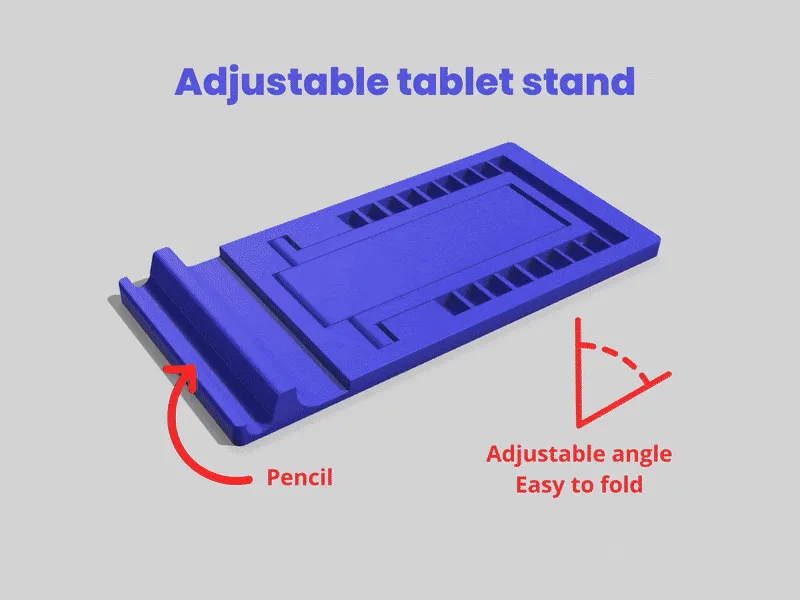 Support de tablette à angle réglable