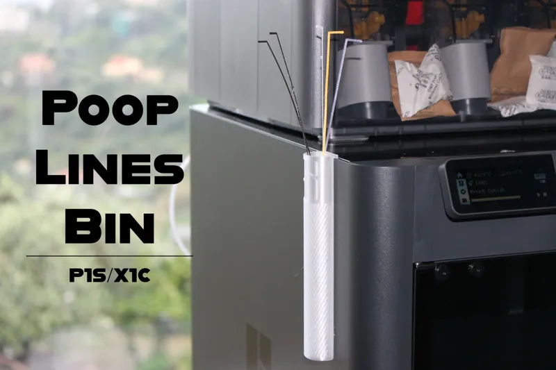 P1S/X1C Bin for Poop Lines purge Bambulab