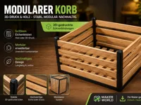 Gesamte Box mit Brettern