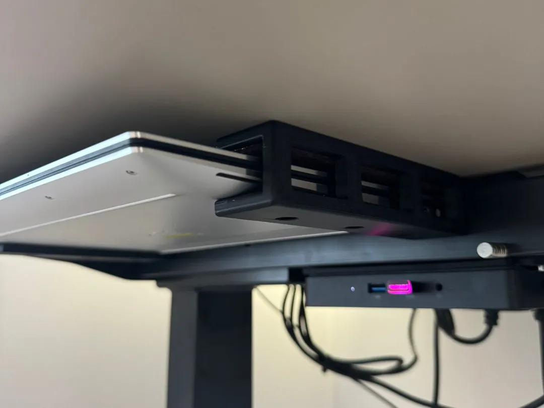 Under-Desk Laptop Support – Slim and Compact - Free 3D Print Model ...