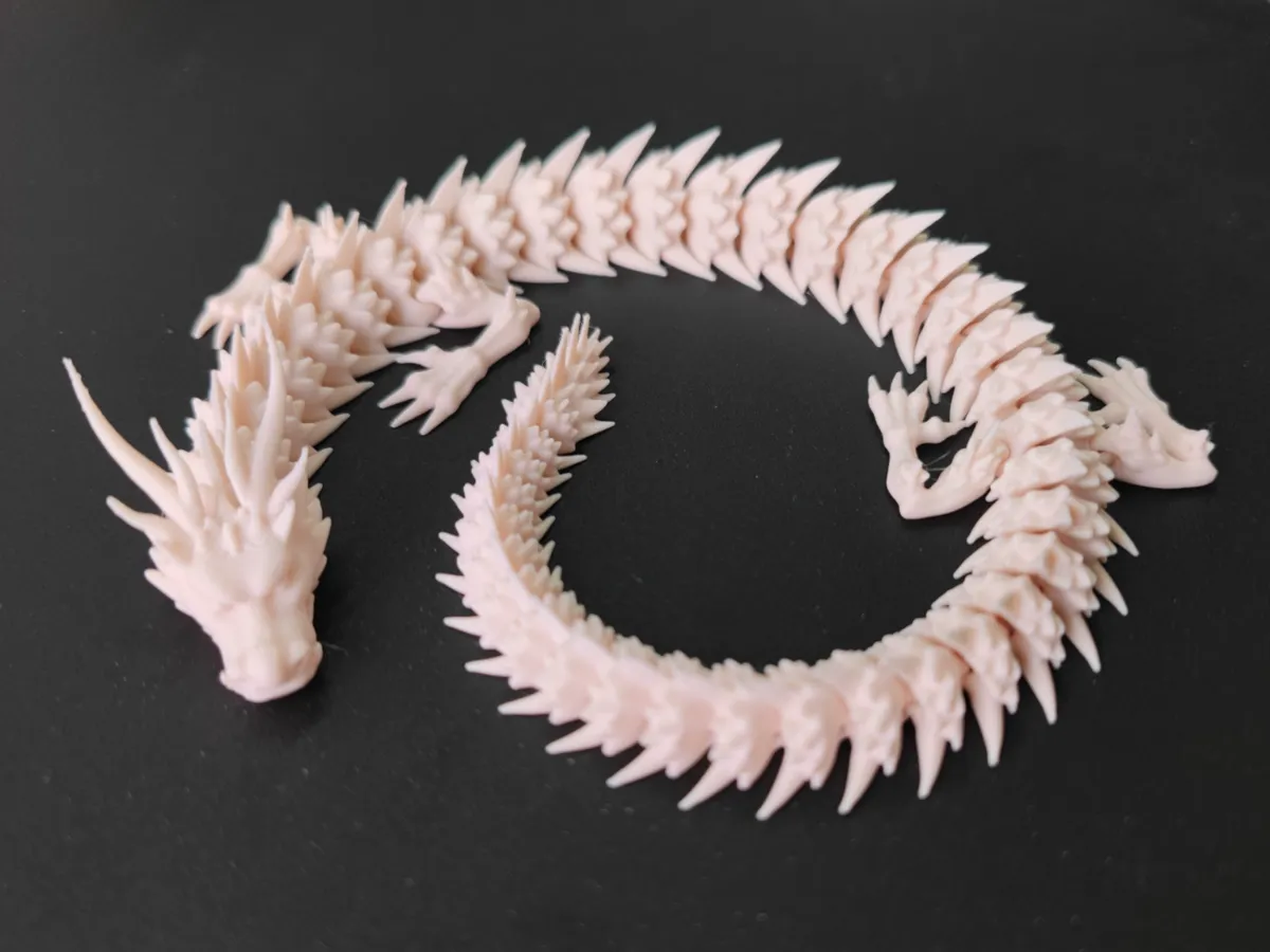 Dekorative Sammlerfigur, weißer Drache, besonderes Design, Ornament