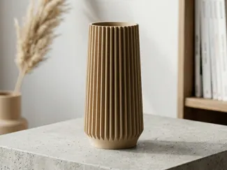 Dimora NORDIC RIDGE - Minimalist Fluted Vase 
