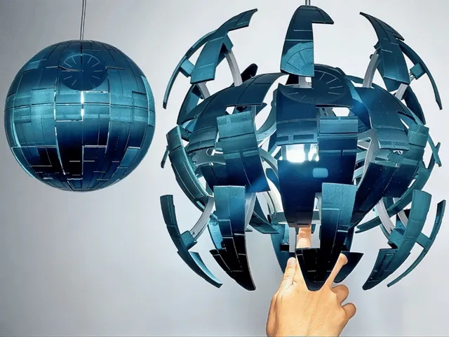 Exploding Death Star Pendant Lamp