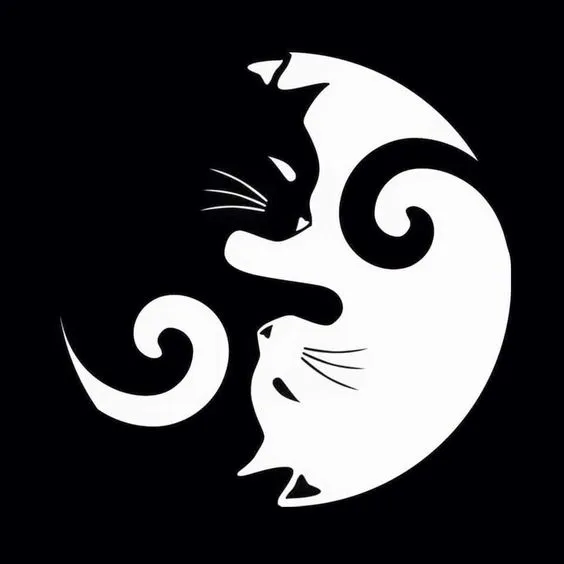 Hueforge Cat Yin Yang