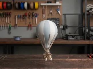 Floating Hot Air Balloon - Ceiling Hanging Decor