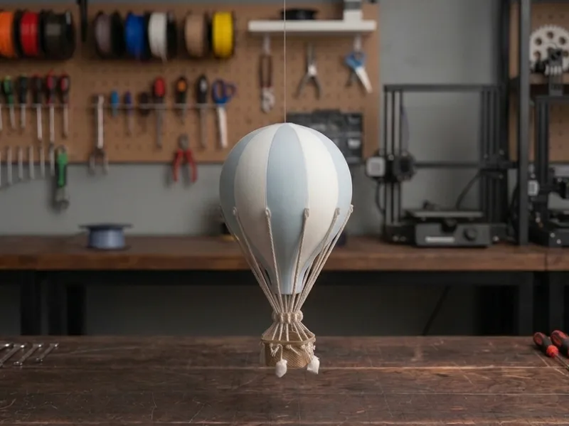 Floating Hot Air Balloon - Ceiling Hanging Decor