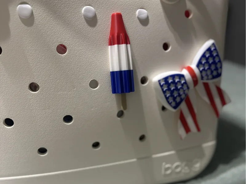 Bomb Pop Inspired Bogg Bag Charm