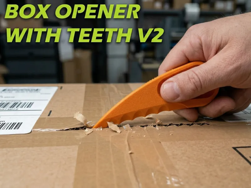 Box Opener With Teeth