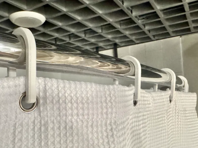 Shower Curtain Hook Clip - won't come off!