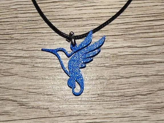 Collier Colibri (ou boucle d'oreille)
