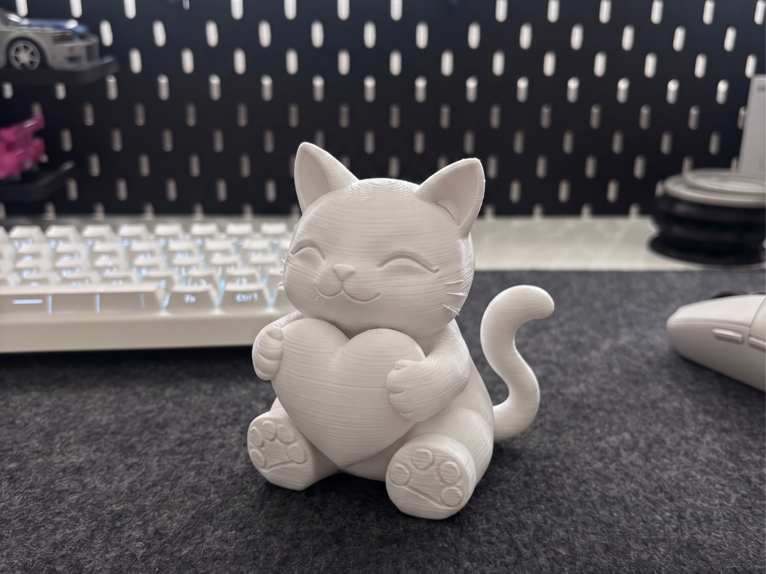 Kawaii Heart Kitty | Adorable Love Cat Decor